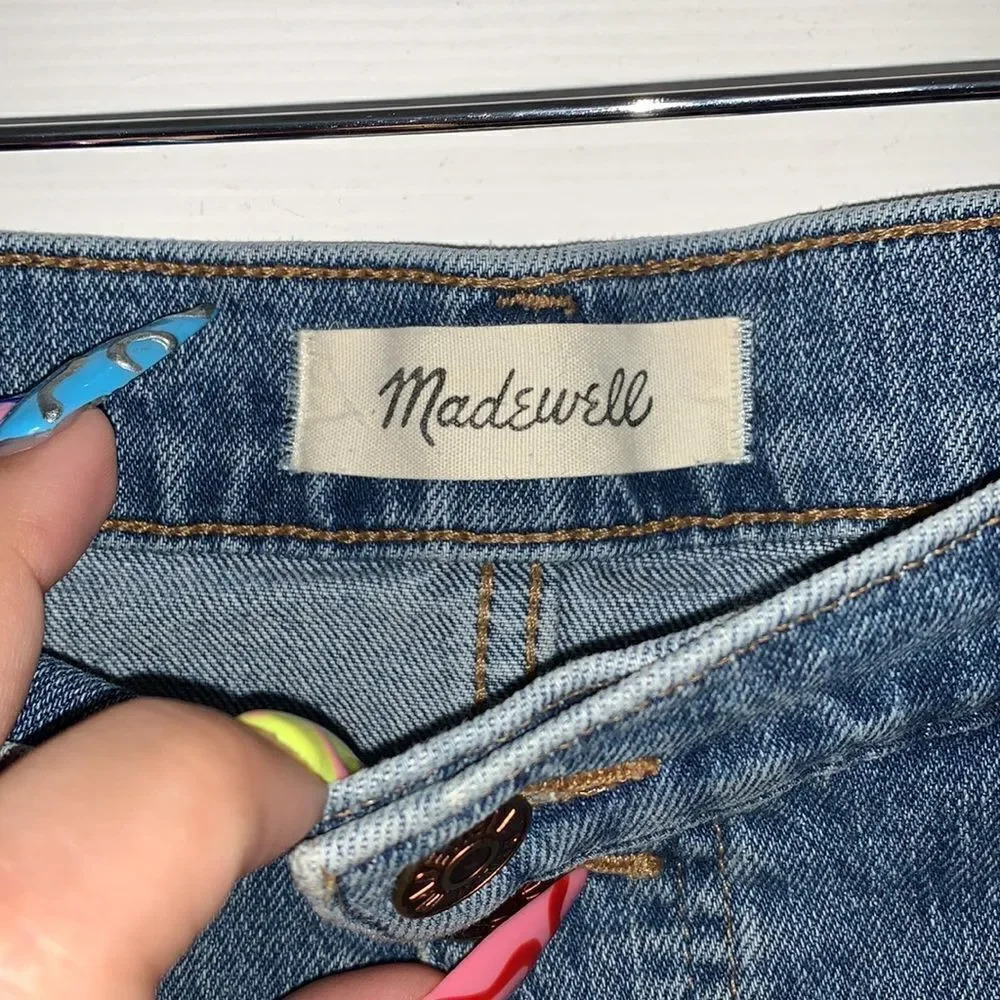 Madewell High Rise Blue Denim Shorts Size 31 - Picture 4 of 5